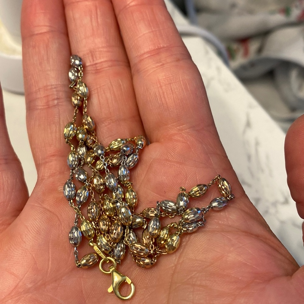 Tri tone necklace w/ extender